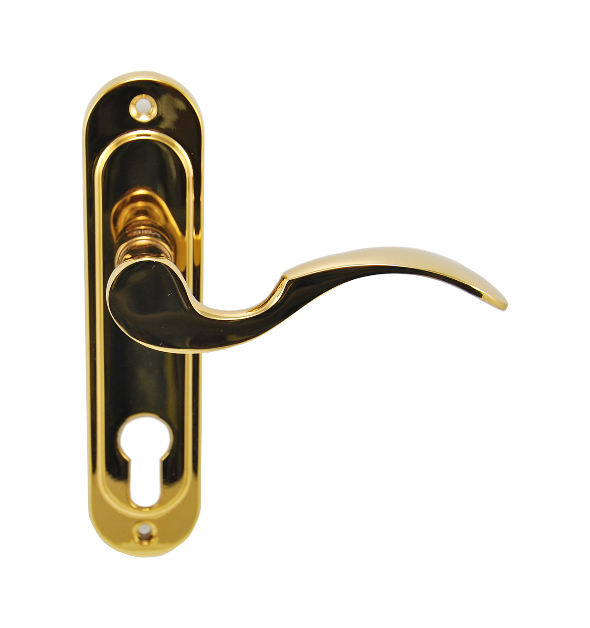 Дверна ручка на планці під ключ (62мм) SIBA Osimo, темне золото