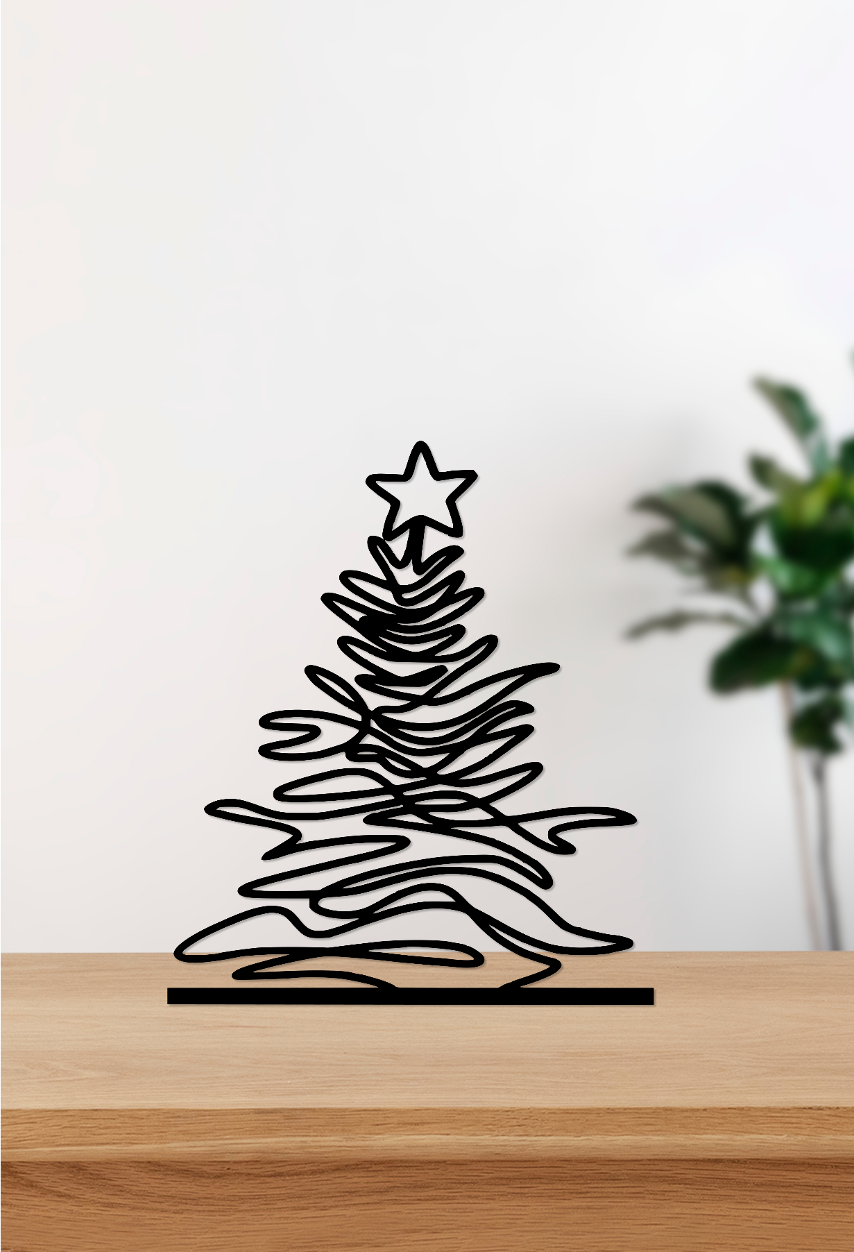 Металева настільна ялинка “Line Art Tree”