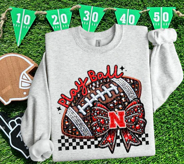 Nebraska Faux Rhinestones Sweatshirt