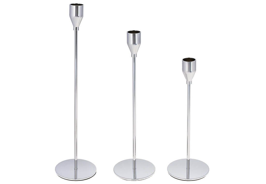 Набір свічників на високій ніжці