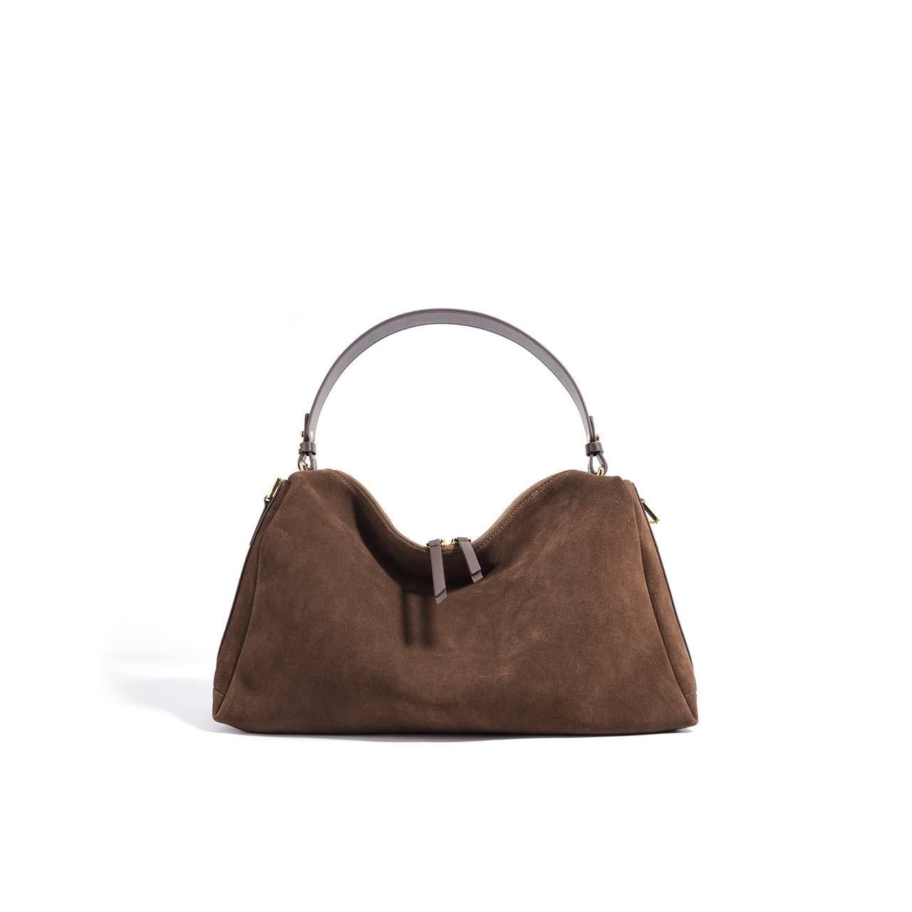 Seville Suede – Темно-коричнева замшева сумка