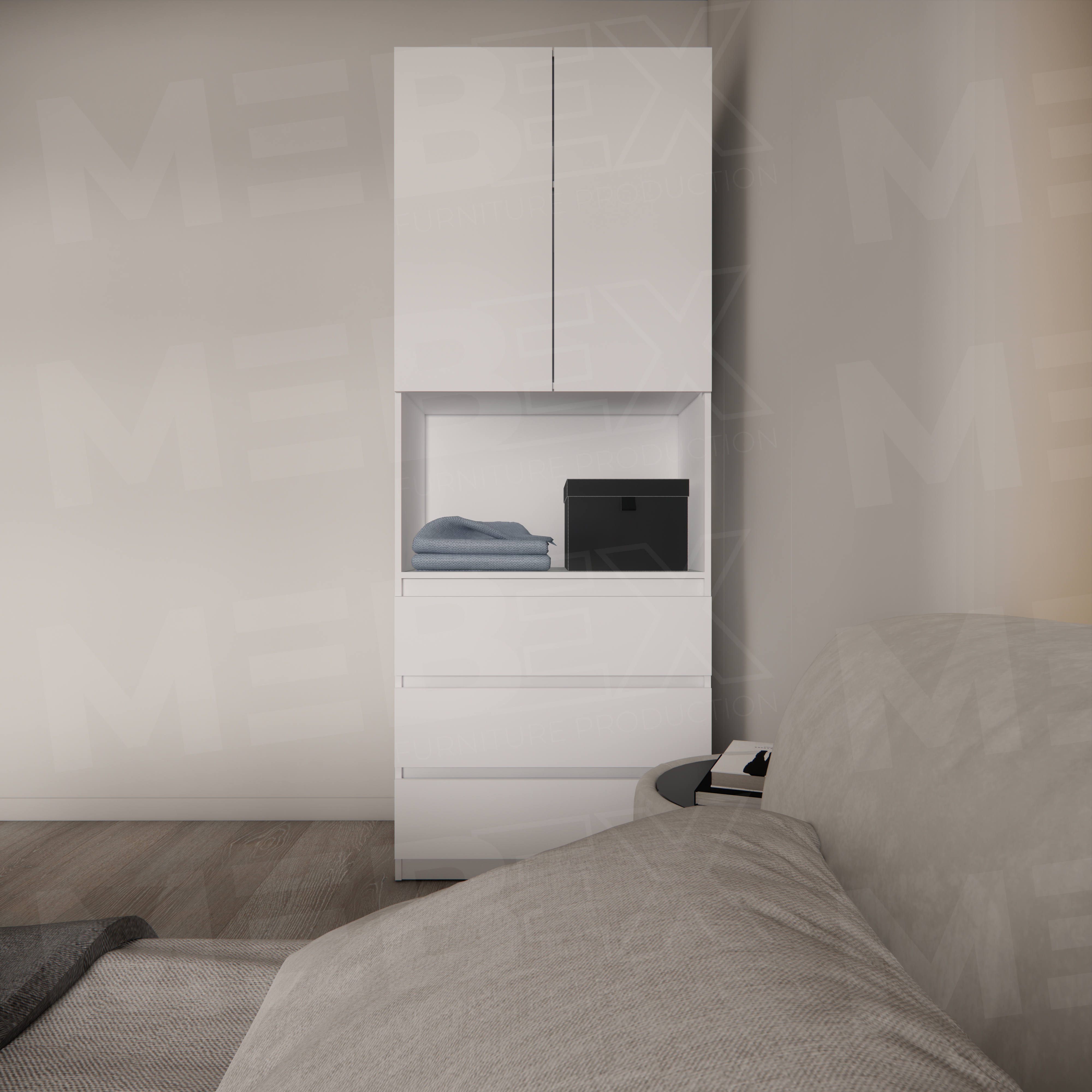 Шафа з нішею, полицею та шухлядами