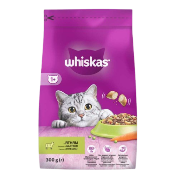 Сухий корм Віскас (Whiskas) з ягням, 300 г