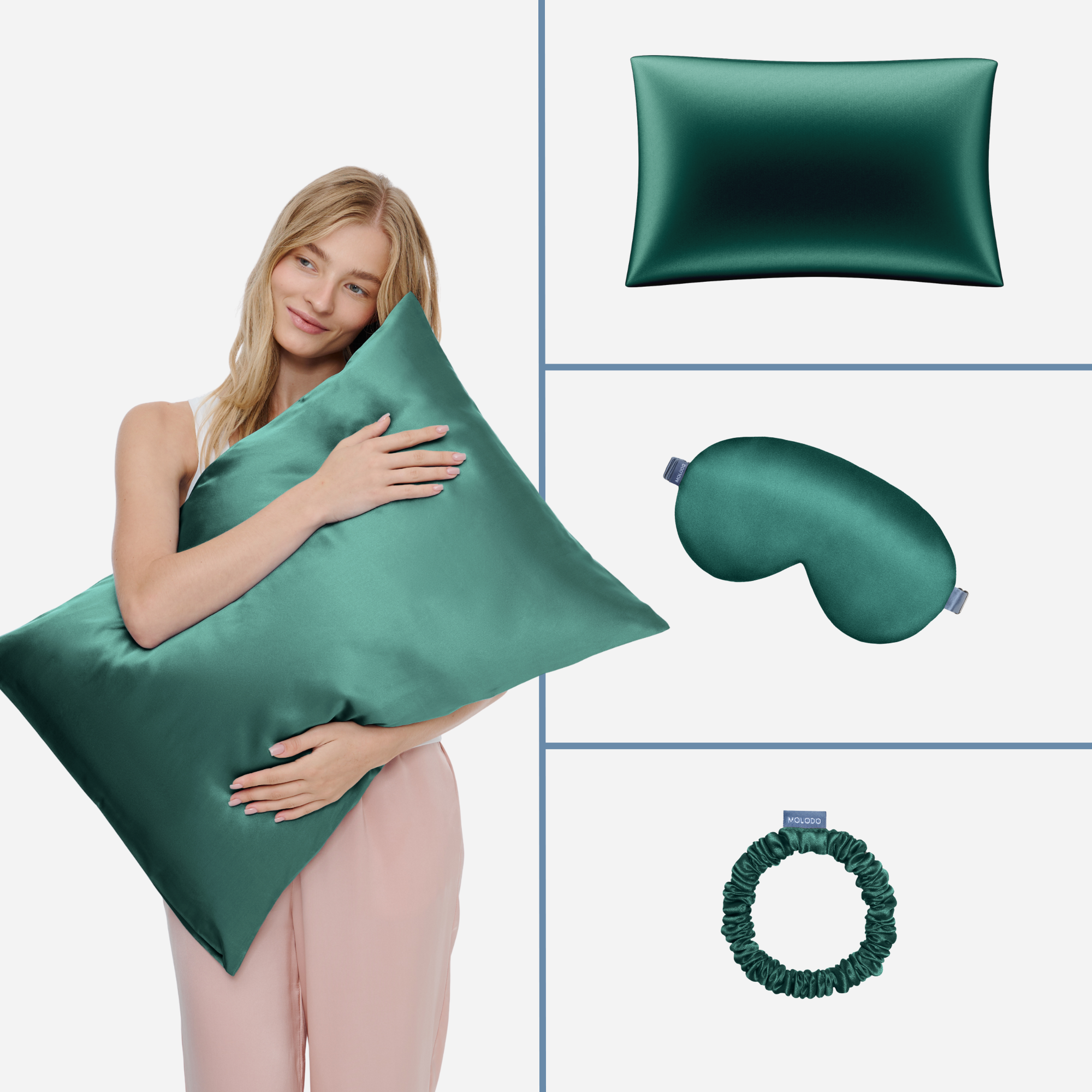 Набір для сну Beauty Sleep Box від Molodo в смарагдовому кольорі