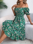 Women's Floral Ruffle Hem Summer Dress | Cute Summer Sundress