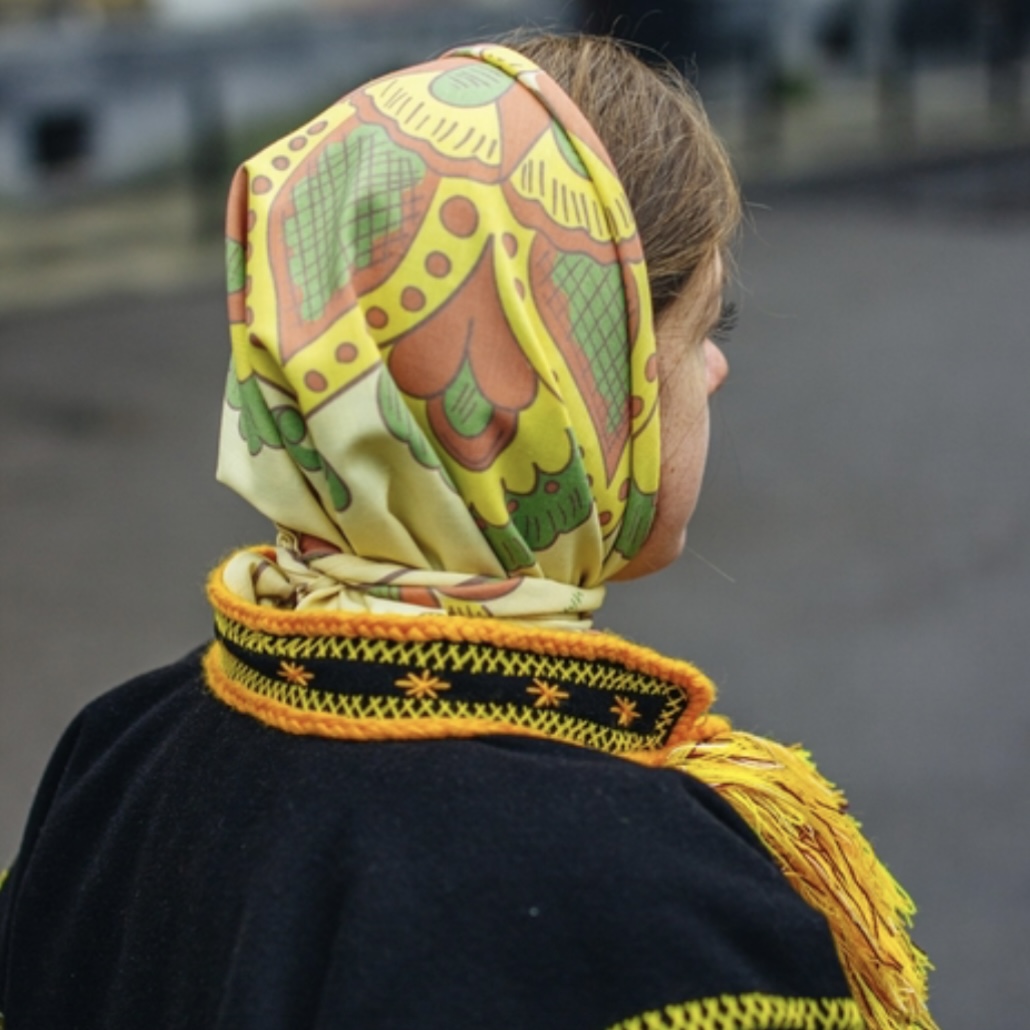 Вовняна хустка, 75х75
