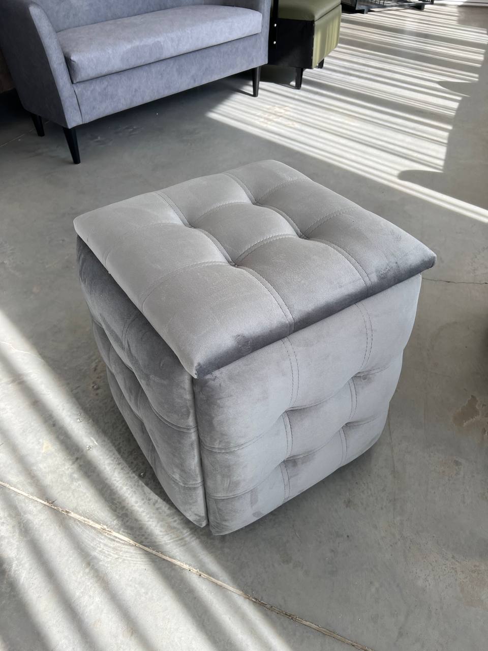 Пуф 5 в 1 чорний метал S42