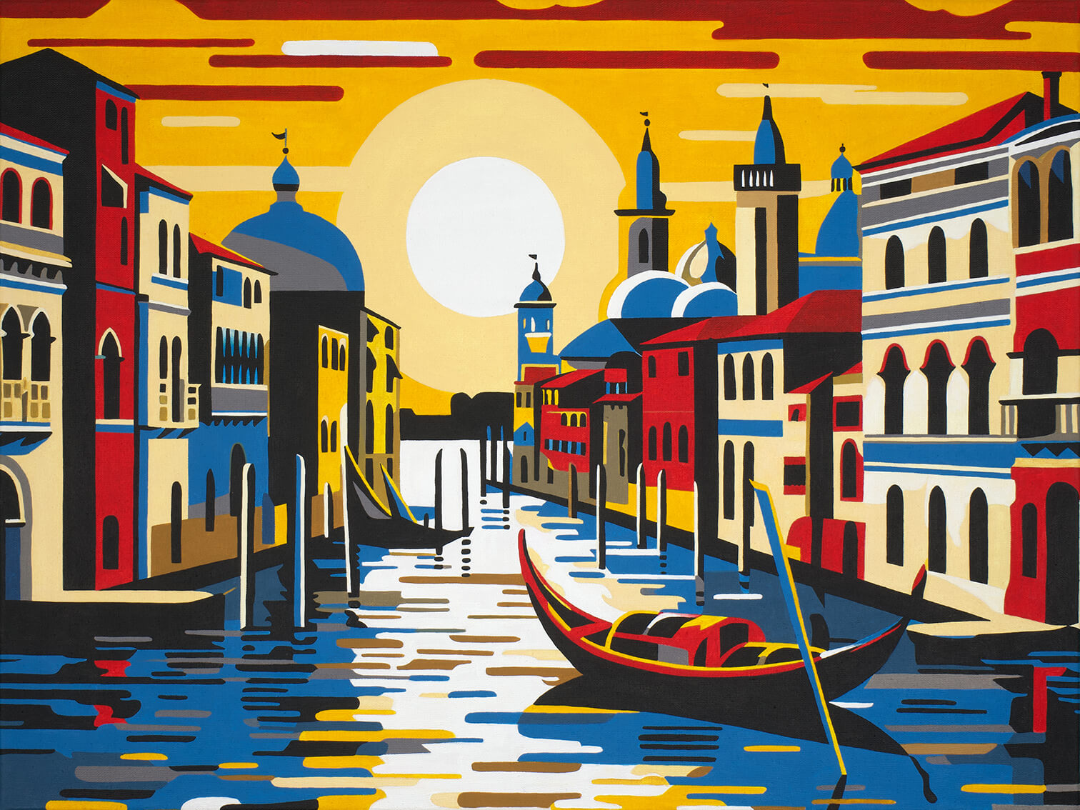 Venice, 60x80 cm, original acrylic painting on canvas