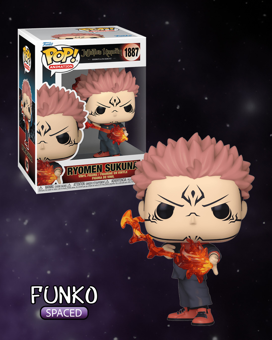 Фігурка Funko Pop Jujutsu Kaisen - Ryomen Sukuna | Фанко Поп Магічна битва - Рьомен Сукуна #1887