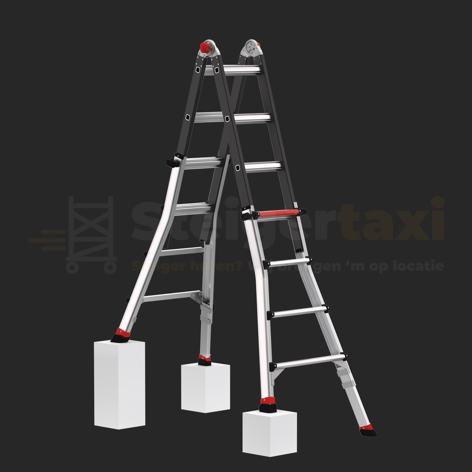 Altrex Varitrex Tele PRO+ Flex 4x4 – Telescopische Vouwladder huren