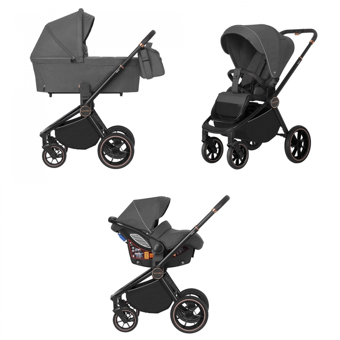 Коляска універсальна 3в1 CARRELLO Epica  (3in1) Iron Grey