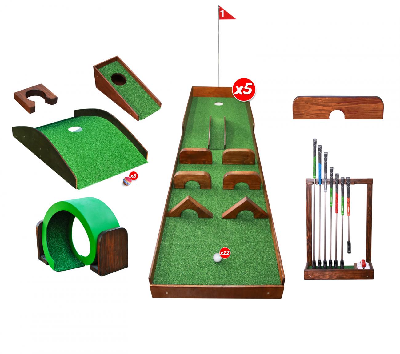 Набір міні-гольф для бізнесу «START UP» на 5 доріжок