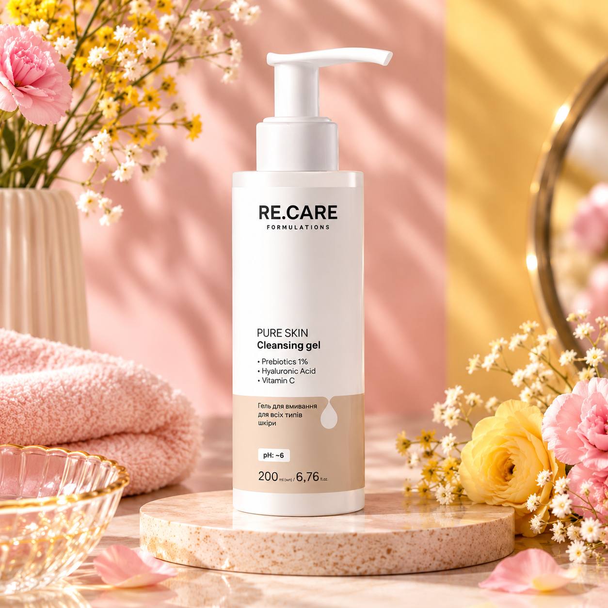 RE.CARE PURE SKIN Cleansing Gel Гель для вмивання Україна