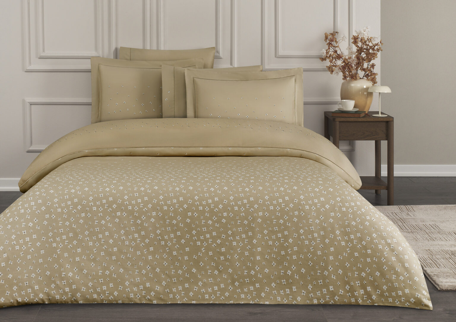 Комплект постільної білизни з вишивкою Pechora Brodery преміум бренду Tivolyo Home