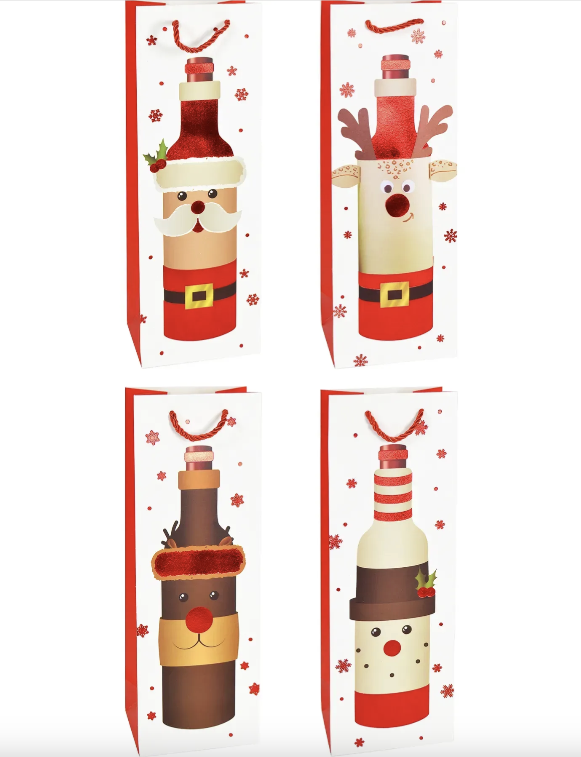 Набір новорічних пакетів 5 шт, 11,5×35×9 см