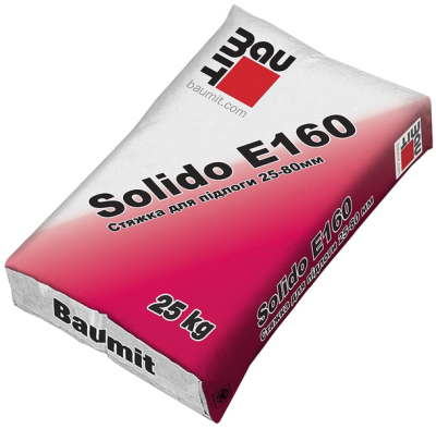 Стяжка цементна Baumit Solido Е 160, 25 кг
