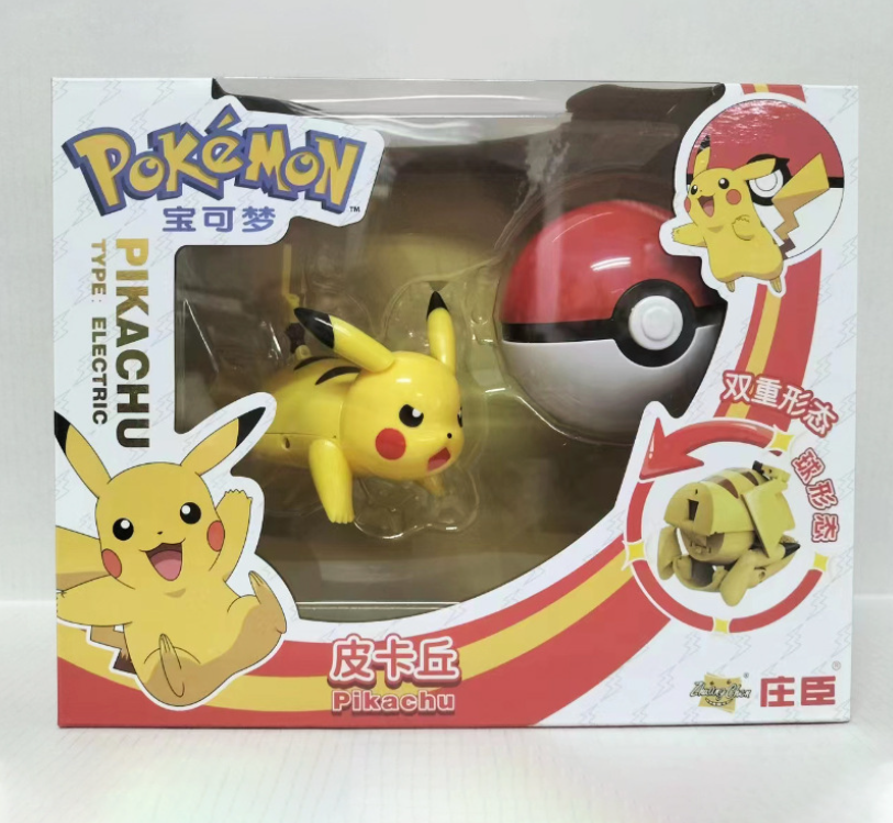 Покемон Покебол Пікачу Pikachu Electric Pokemon GO куля з фігуркою-трансформером