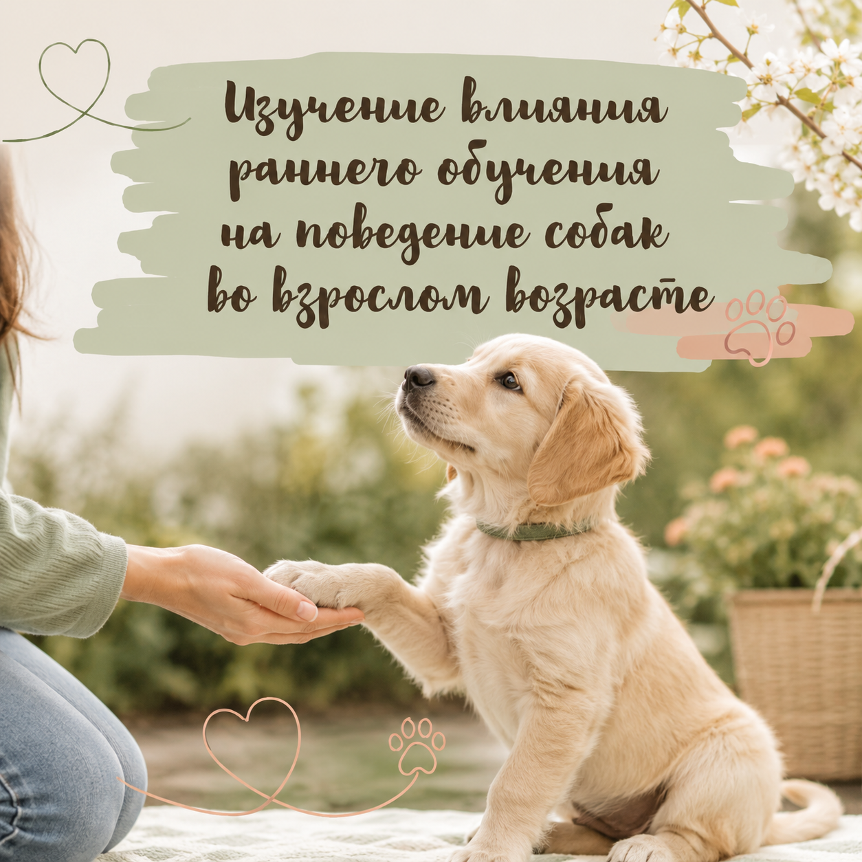 Изучение влияния раннего обучения на поведение собак во взрослом возрасте