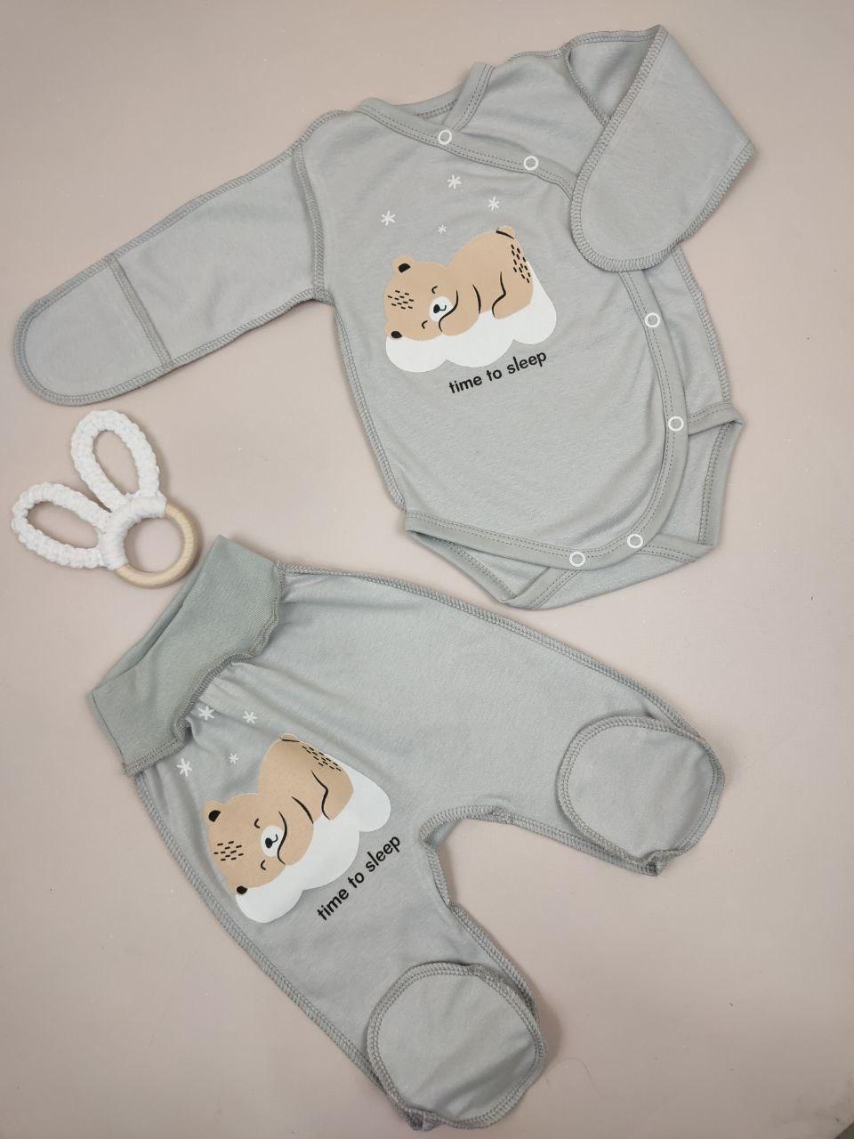Комплект для новонароджених: боді + повзунці з інтерлоку