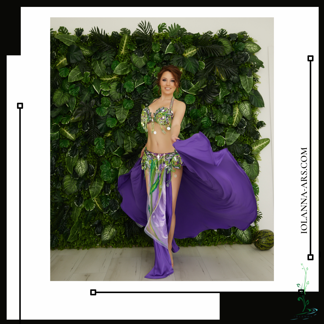 Violet belly dance costume