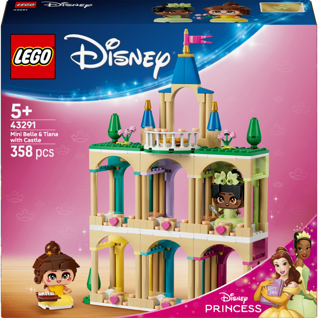 Конструктор LEGO Disney Princess Мініпринцеси Бель і Тіана з замком (43291)
