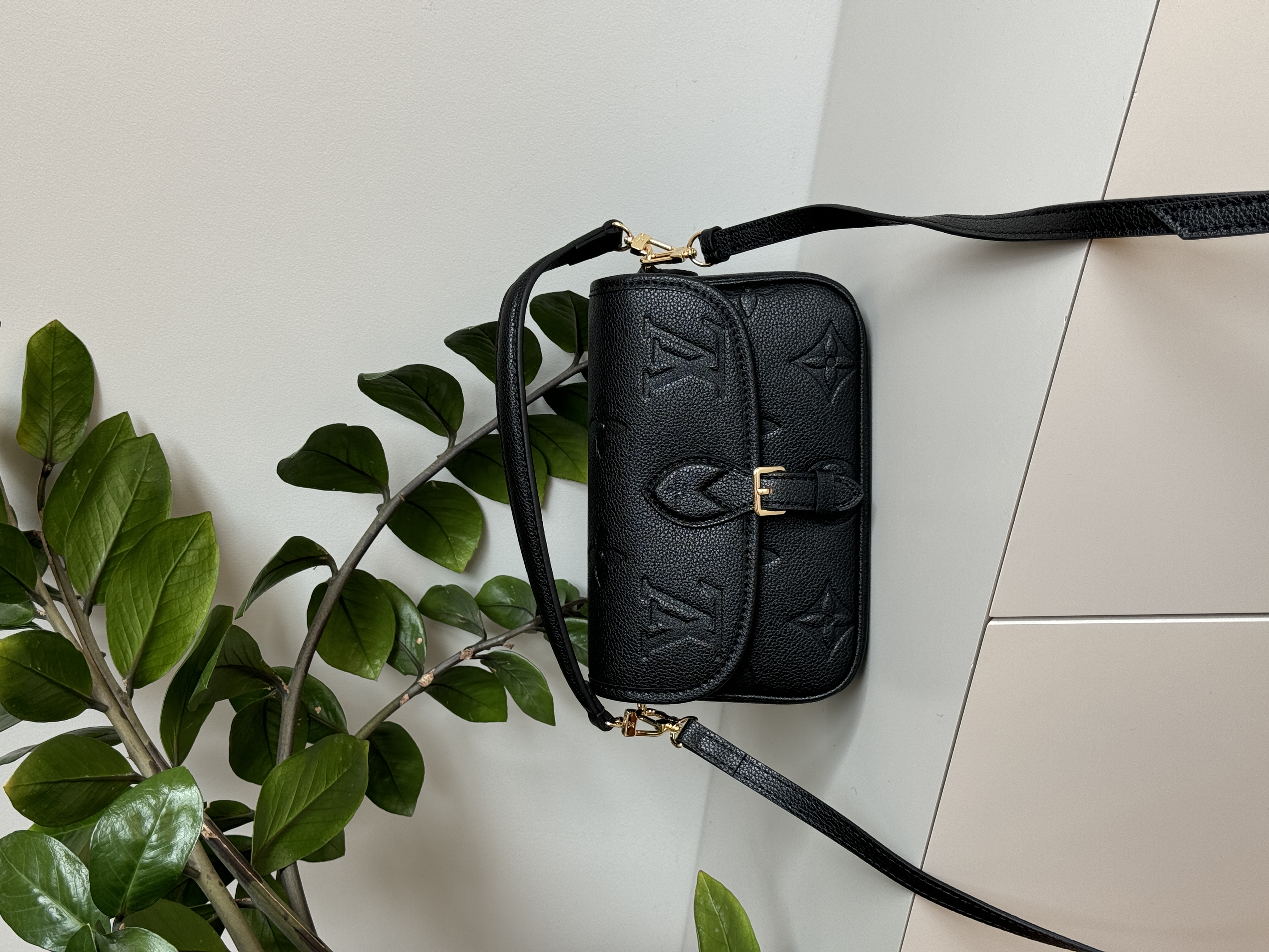 Louis Vuitton Diane Monogram Empreinte Leather Black