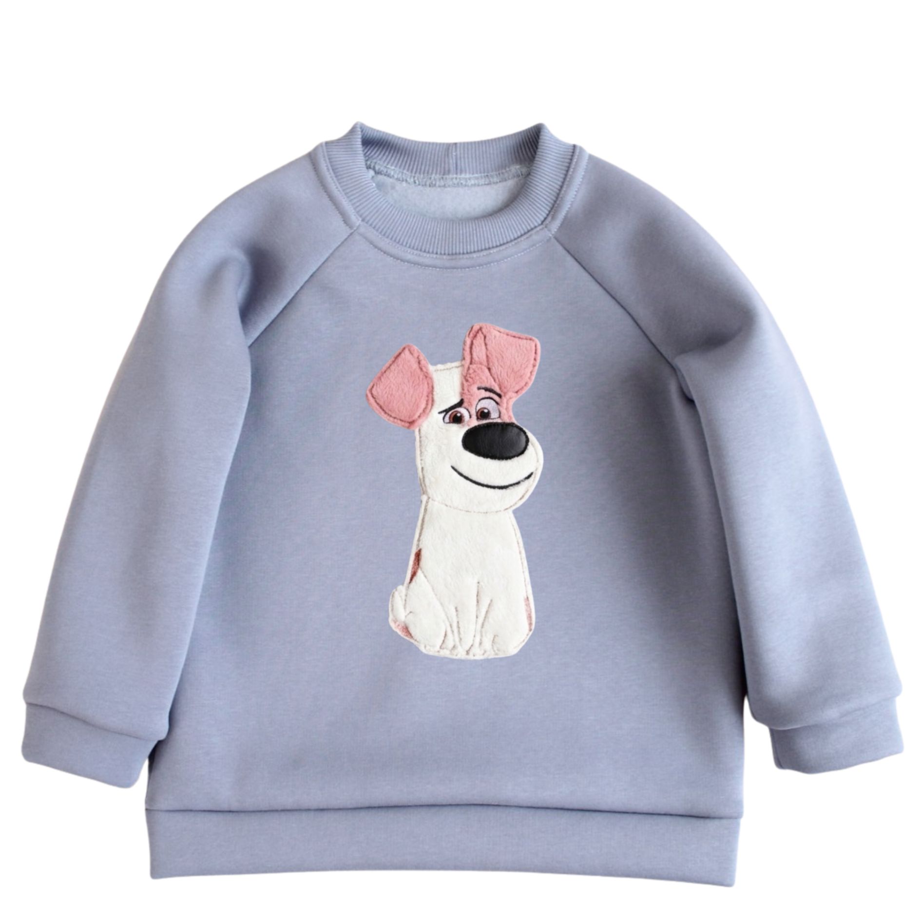 Дитячий світшот з аплікацією цуцика тер'єра