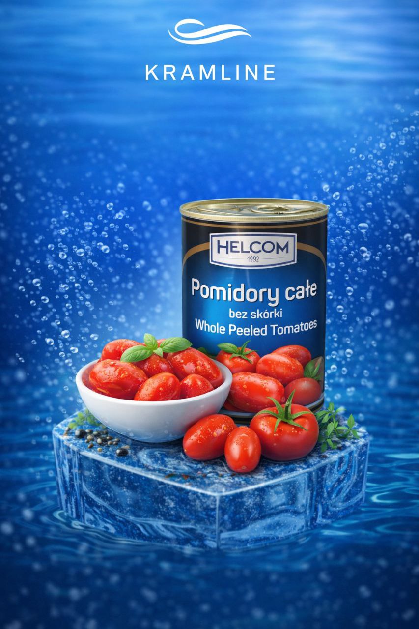 Консервовані помідори цілі без шкірки “Helcom”
