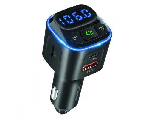 АЗП Proove FM Launcher Luxor 36W (PD+QC3.0) Type-C+USB