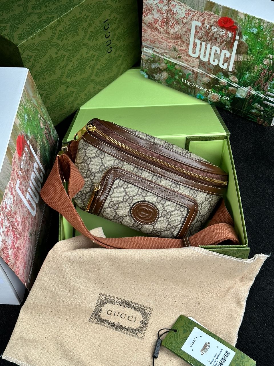Gucci Belt Bag With Interlocking