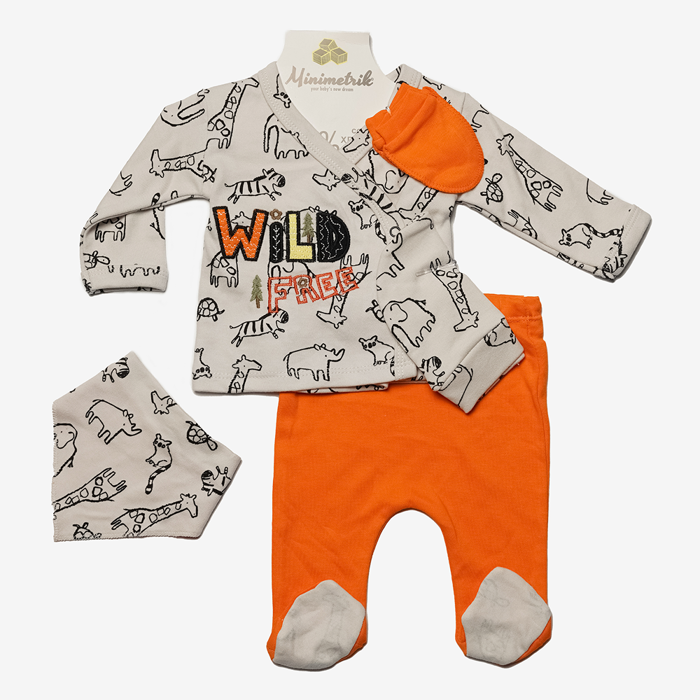 Комплект для новонароджених 5 предметів, 0-3міс,  56р.