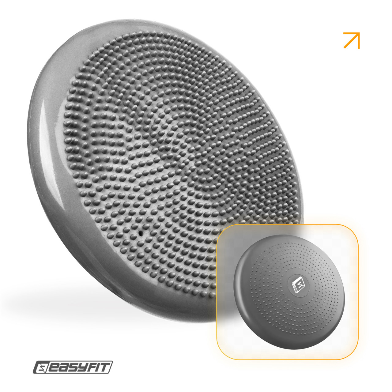 Балансувальна масажна подушка EasyFit Сірий
