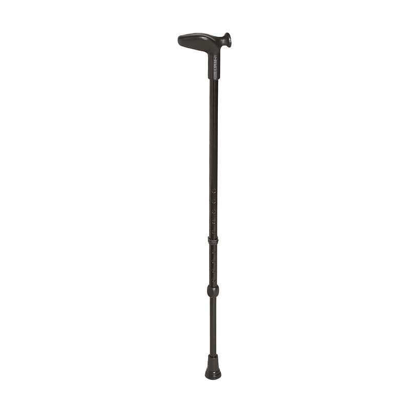 Rebotec Anatom - Contoured Grip Walking Stick - Dark Silver , Right