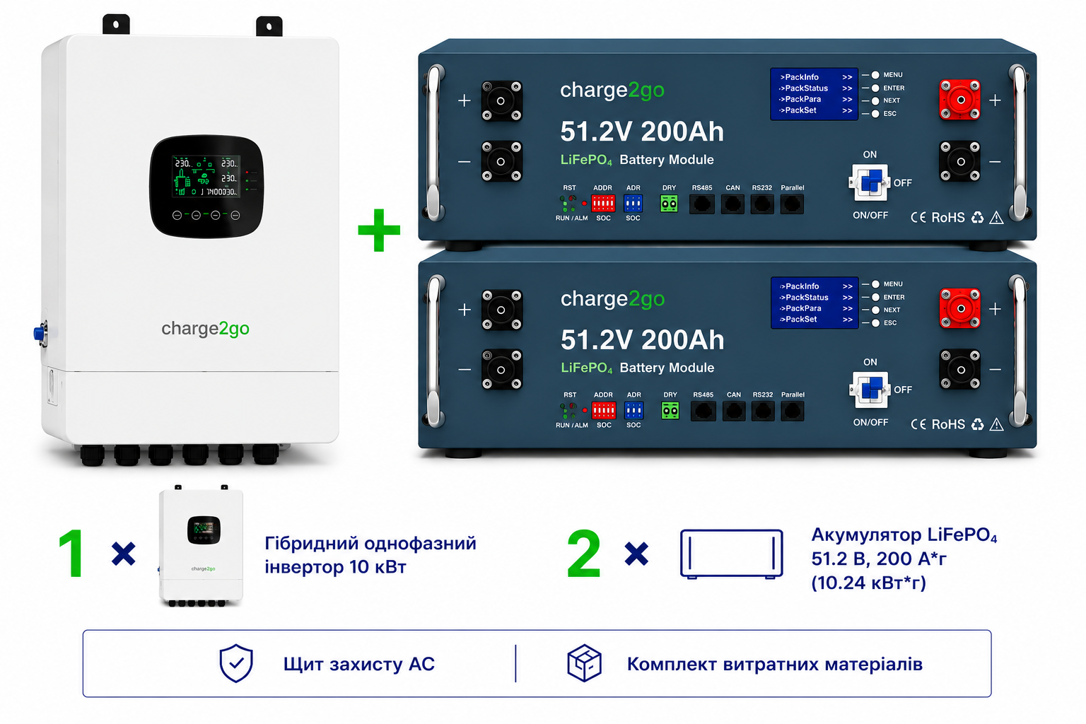 Система безперебійного живлення Charge2Go 10000.400.112