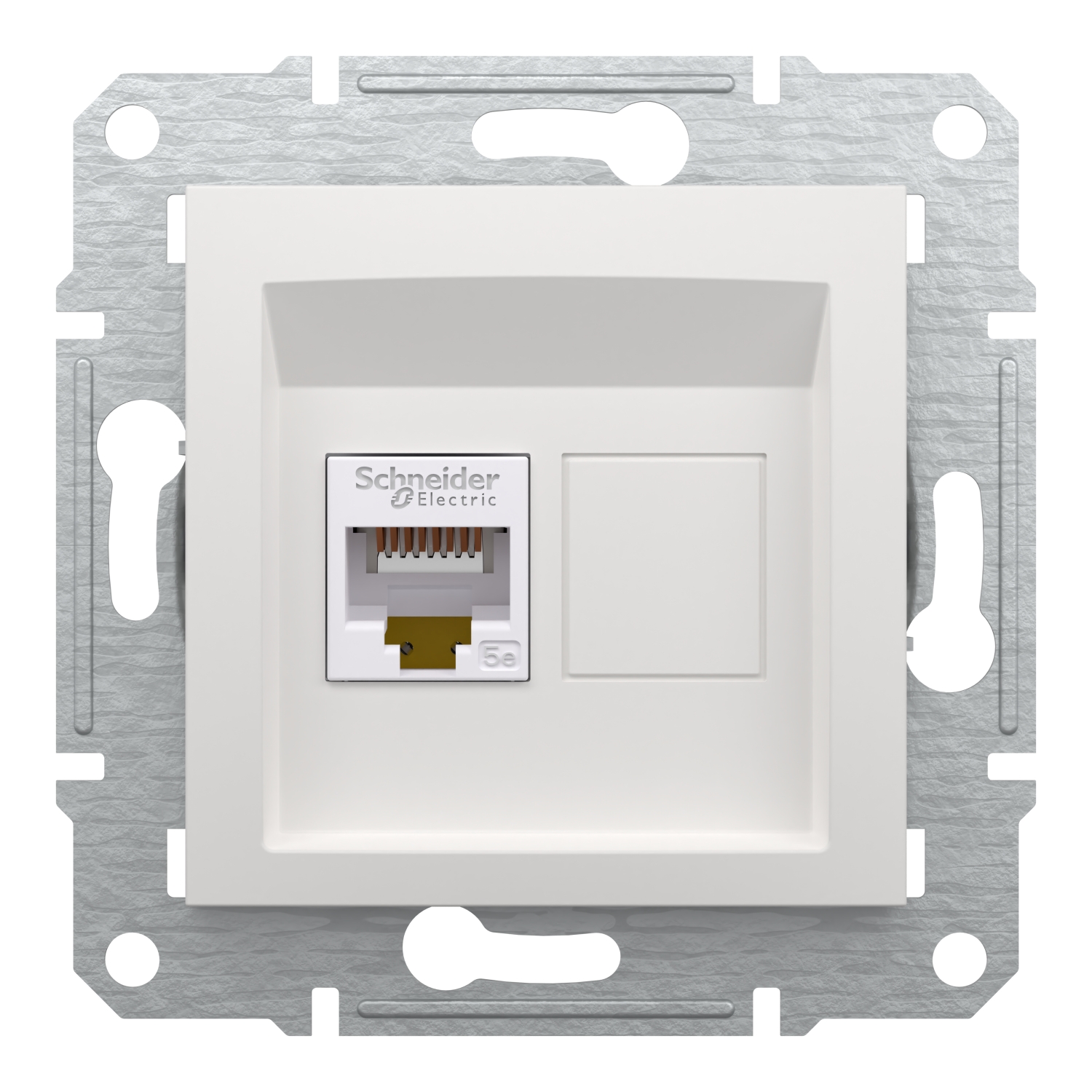 Розетка комп'ютерна, RJ45, кат.5е, UTP, без рамки  Asfora  (5 кольорів)