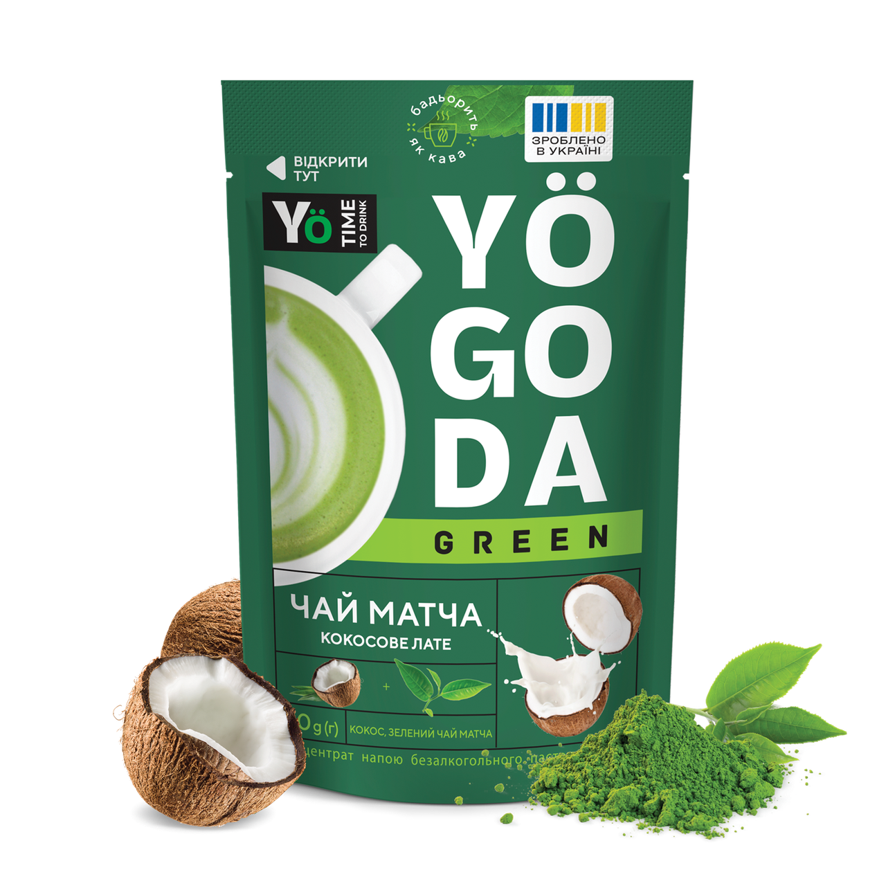 Чай «Матча кокосове лате» YOGODA Імунітет
