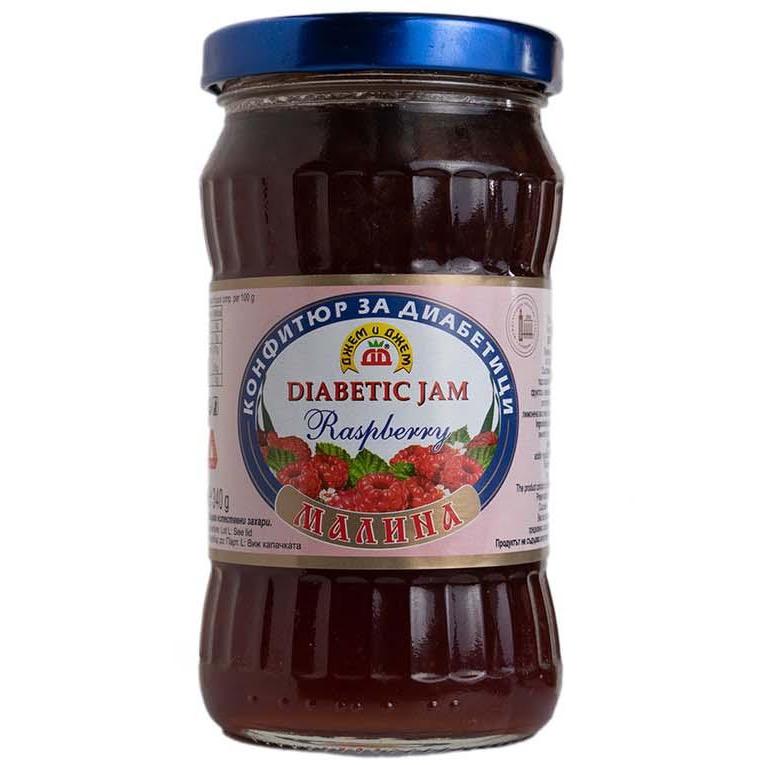 🇧🇬 "Jam&Jam" Малиновое варенье для диабетиков, 340 гр.