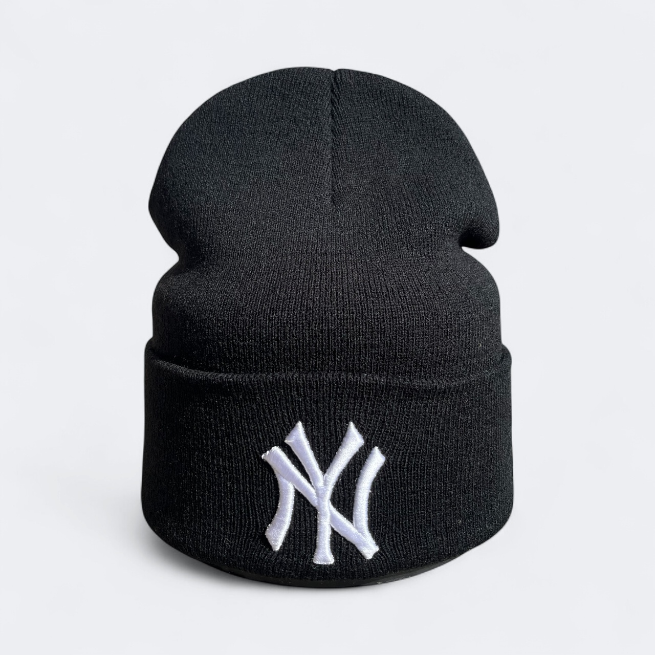 Шапка Чоловіча Осіння New York - Нью Йорк Копія (Біла Вишивка)