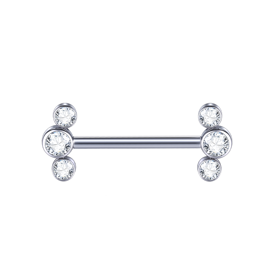 Triple Crystal Barbell