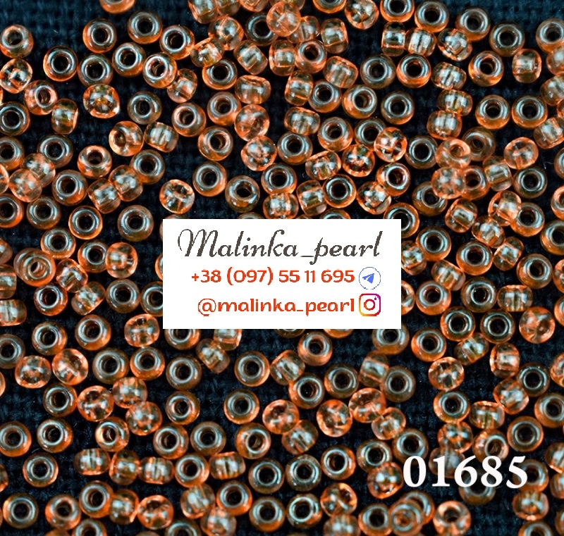 Бісер теракоковий, кристальний