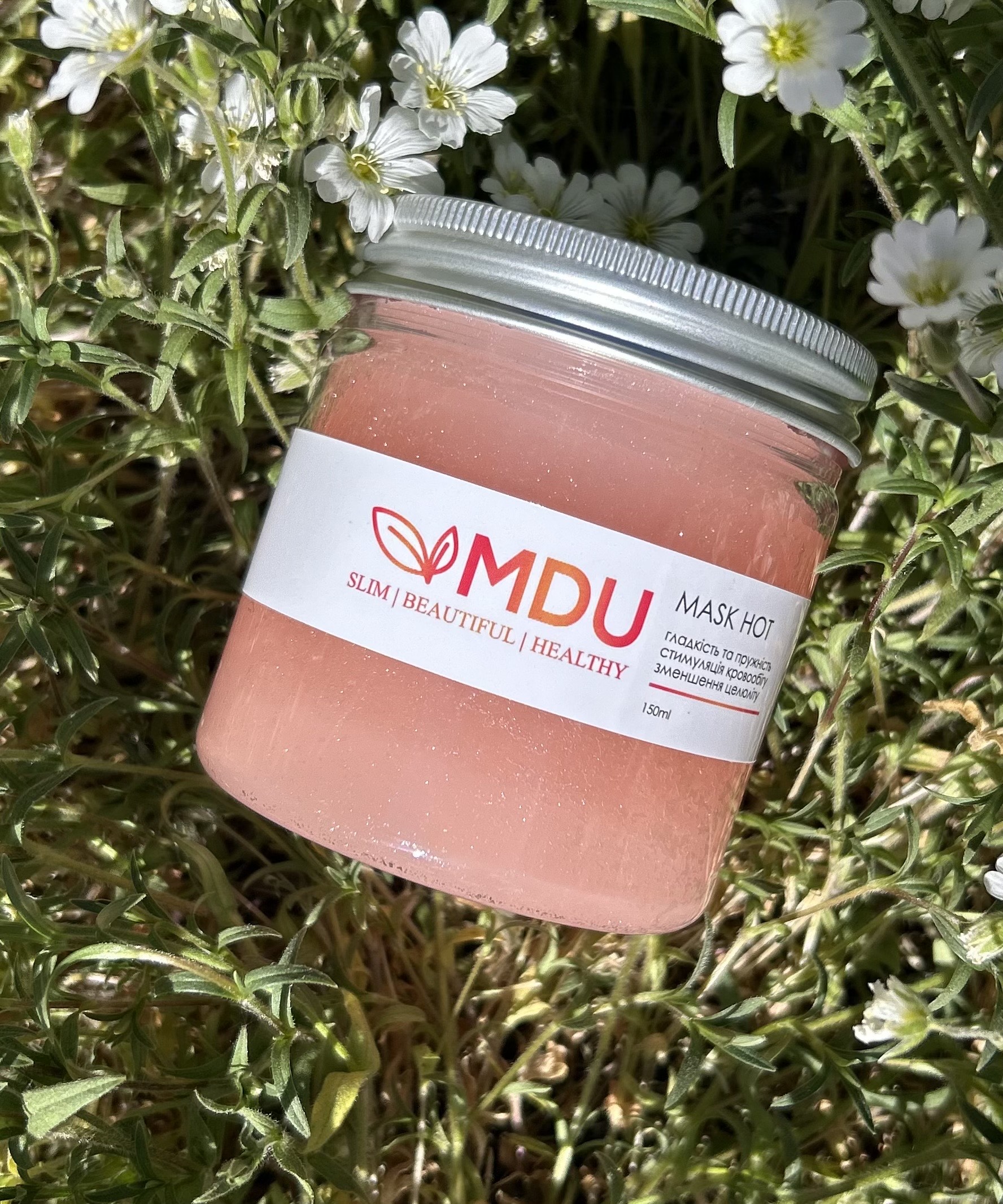 Гаряча антицелюлітна маска для масажу та обгортань HOT MASK MDU