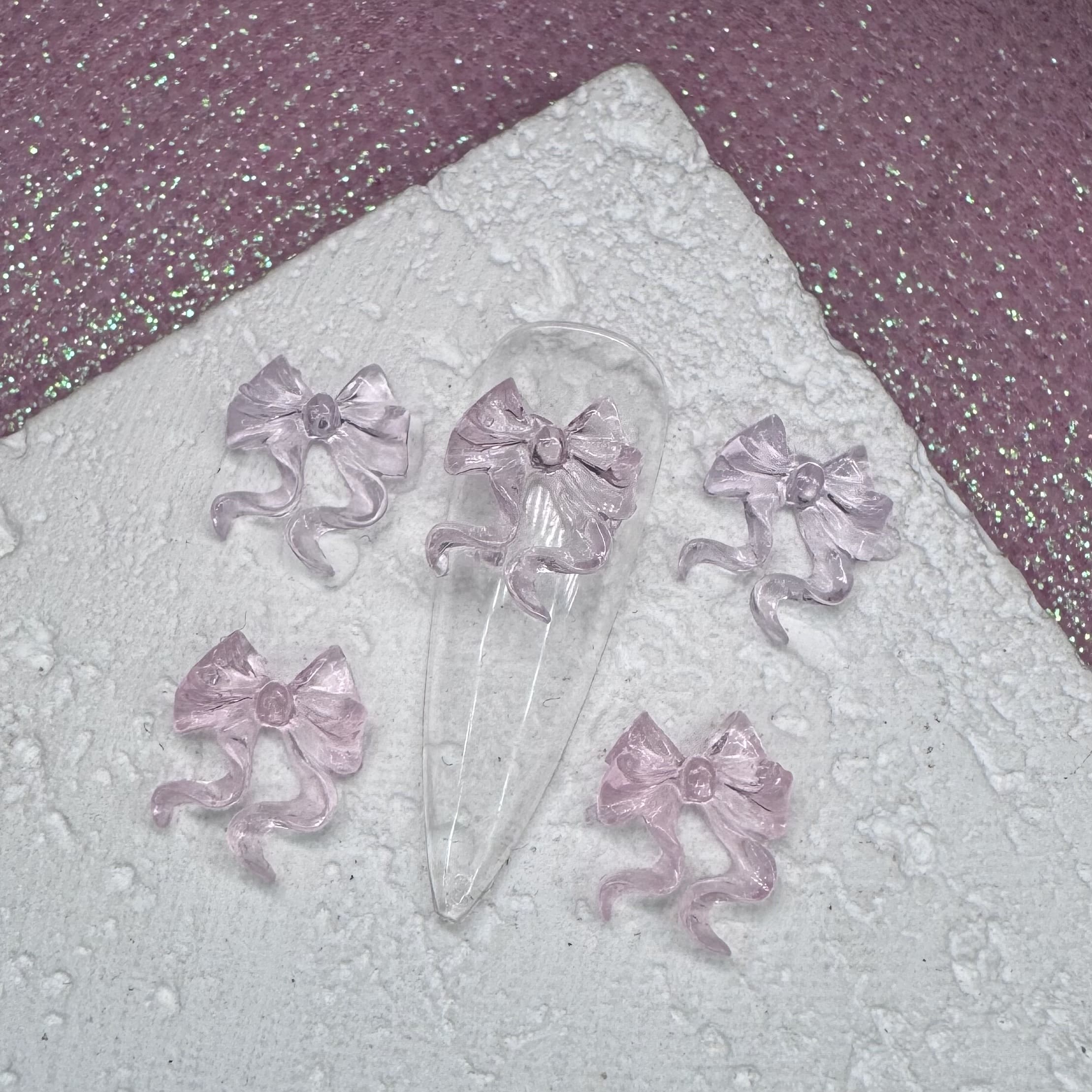 Фігурка для нігтів "Рожевий бантик"