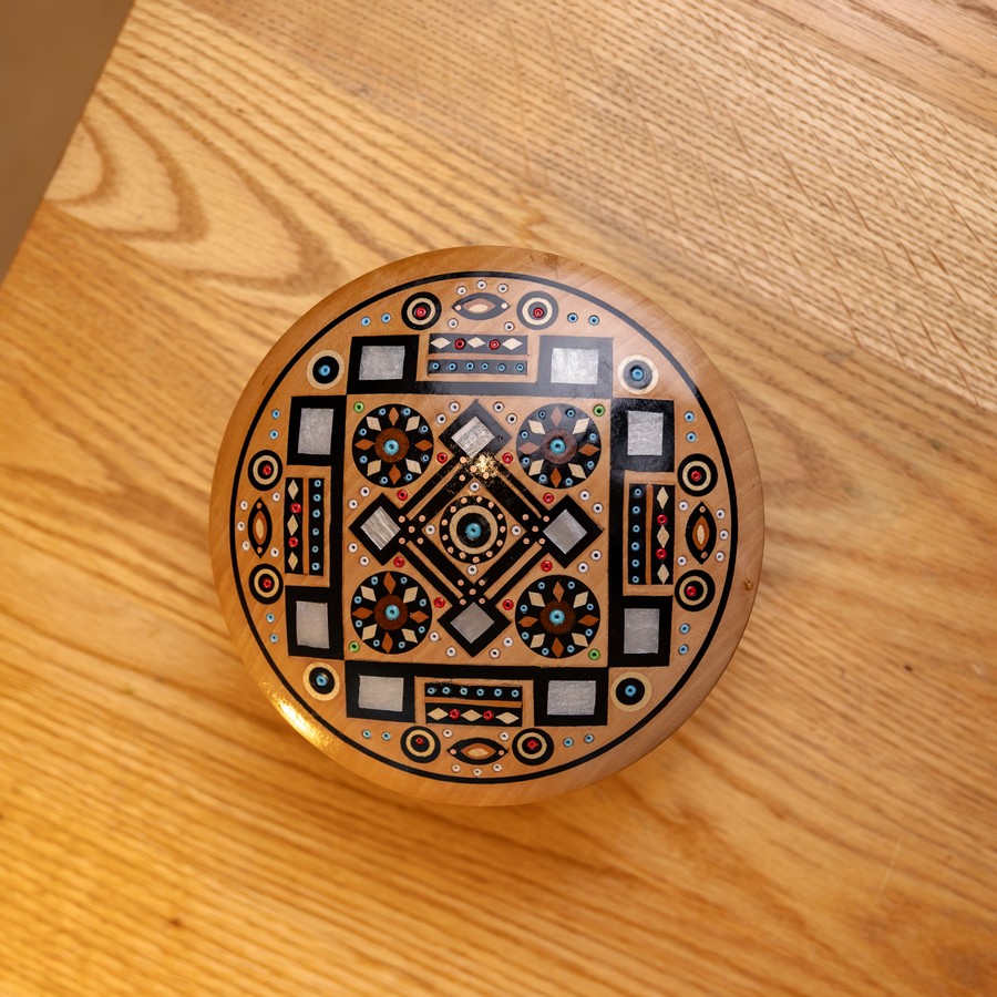 Інкрустована гуцульська рахва, 17*6 см