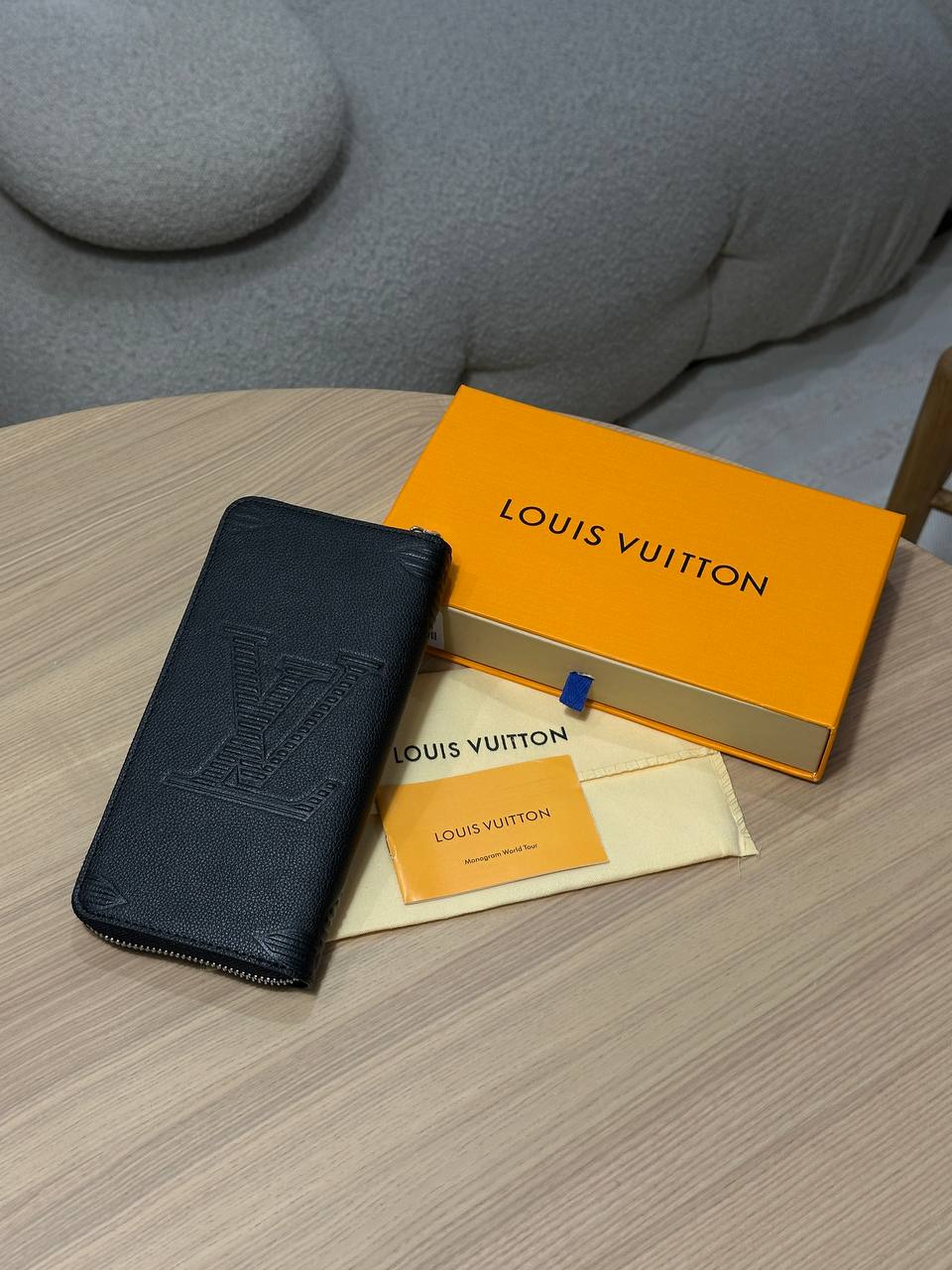 Louis Vuitton Zippy Taurillon Shadow Black