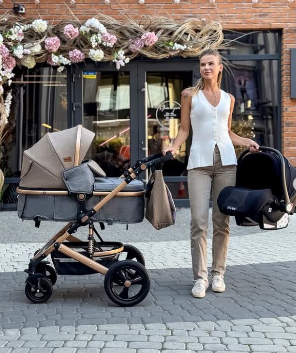Коляска 2в1 NINOS BRAVA NEW BEIGE (Khaki)