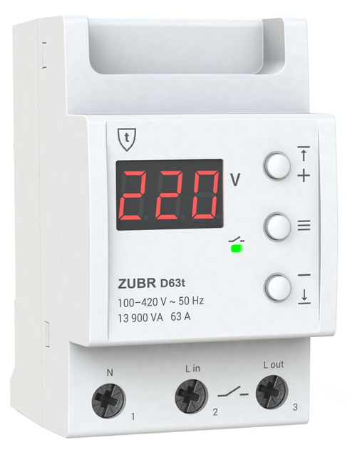 Реле напруги ZUBR D63t