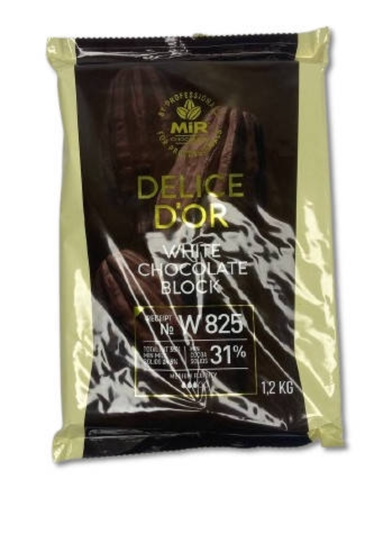 Шоколад білий блок 31% delice d’or 1,2кг