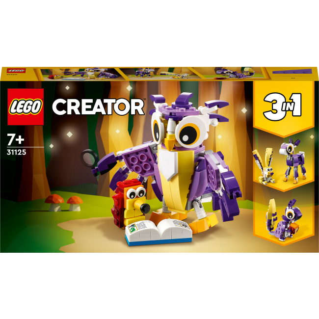 Конструктор LEGO Creator 3 v 1 Фантастичні лісові істоти (31125)