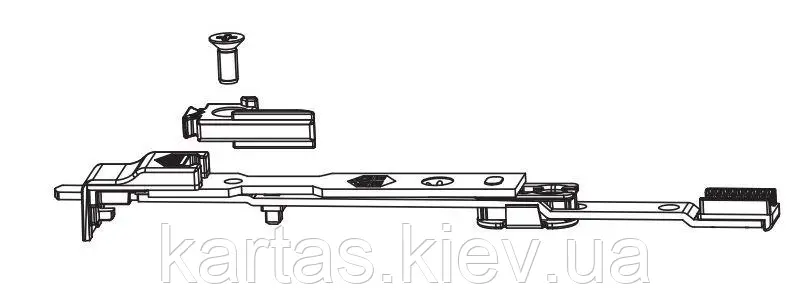 MACO 209648 Нижній коновик штульпового приводу з ручкою