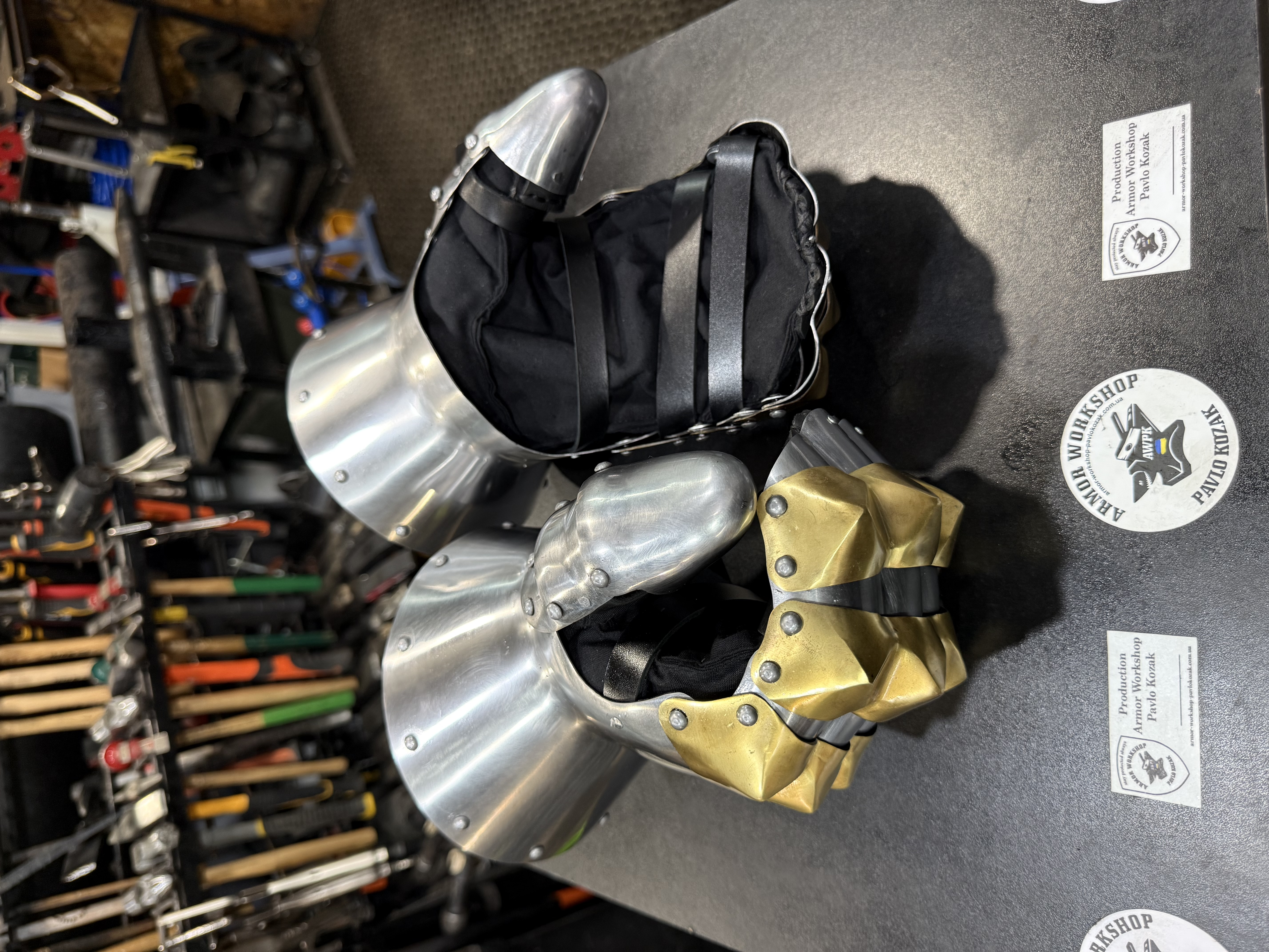 Armor mittens “brass knuckle design”